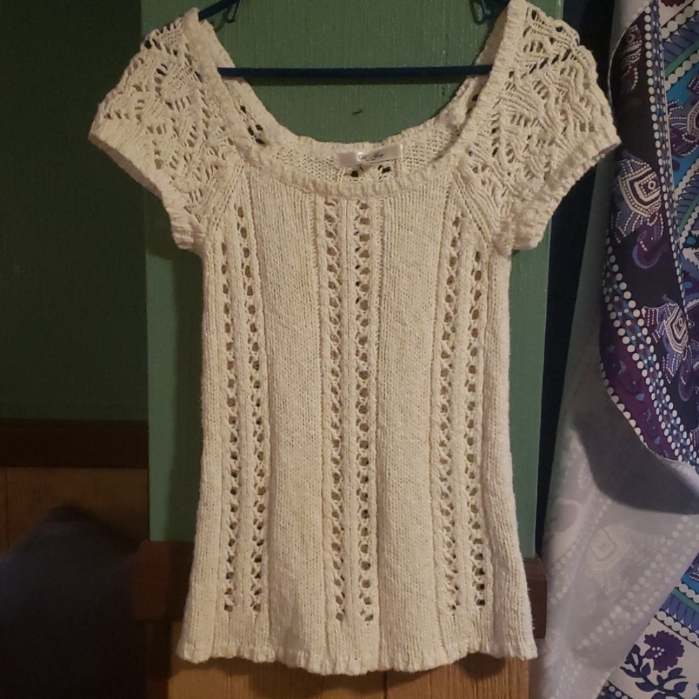Knitted short sleeve shirt